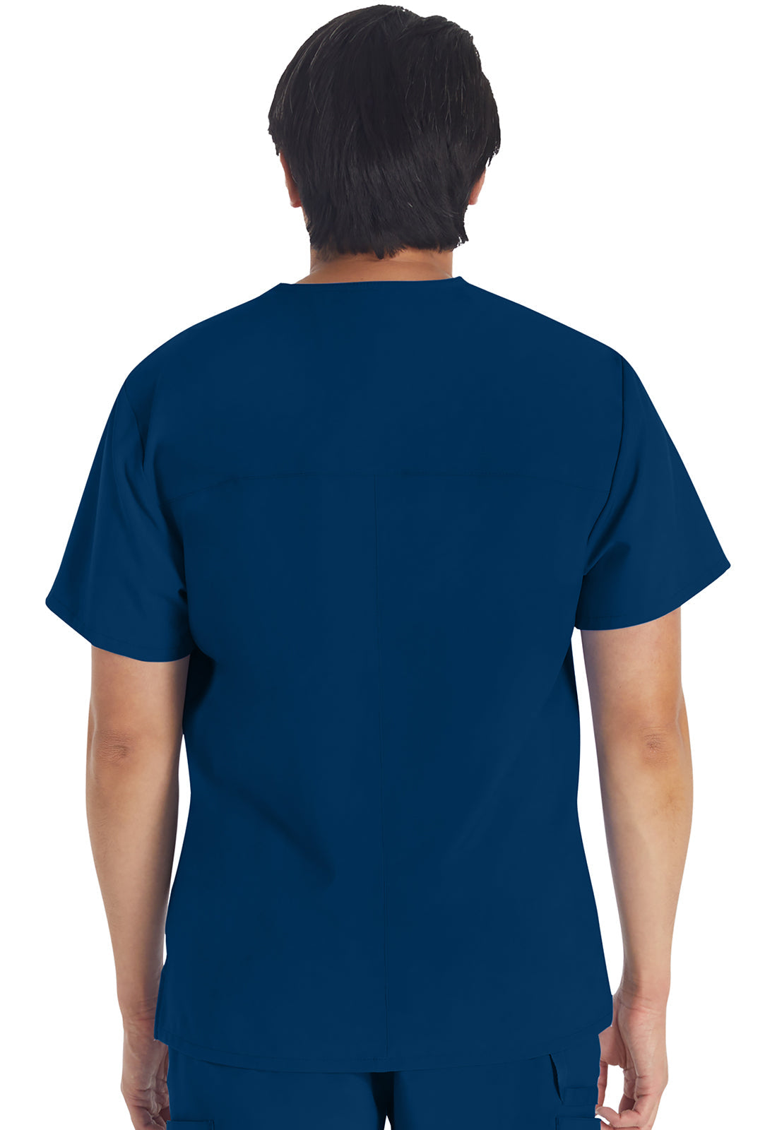 EDS Essentials DK645 Men's V-Neck Scrub Top Navy
