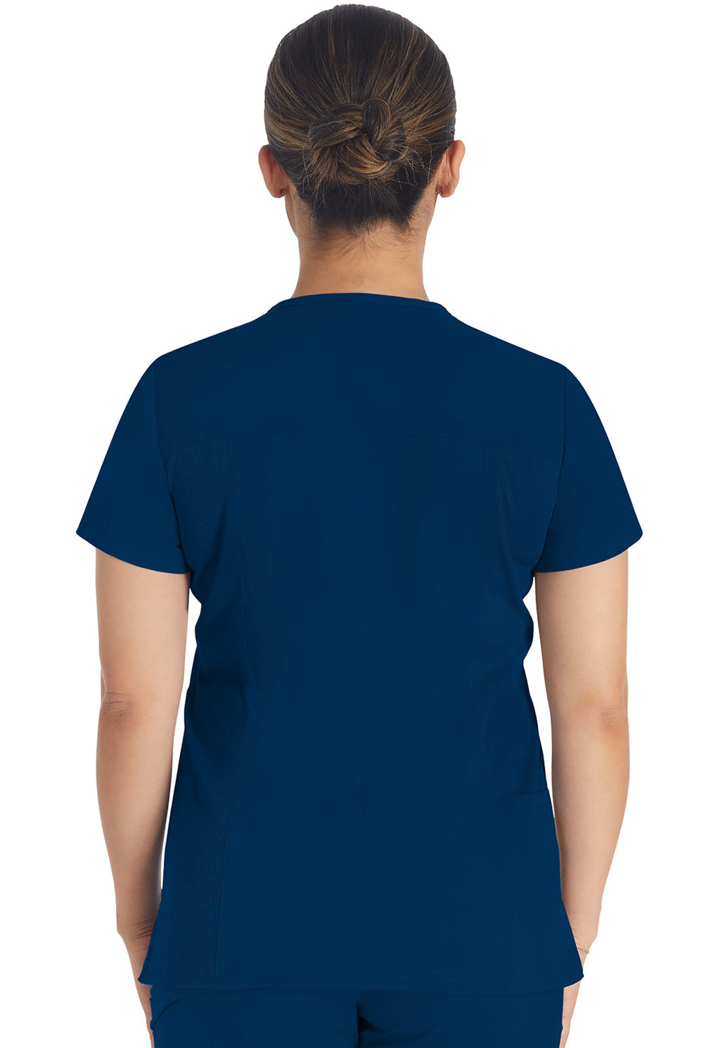 Balance DK671 Notched V-Neck Top Navy