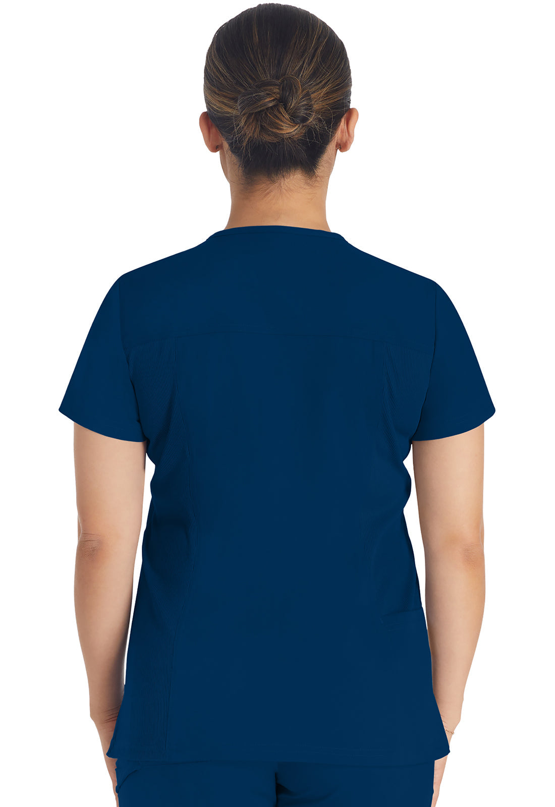 Balance DK671 Notched V-Neck Top Navy