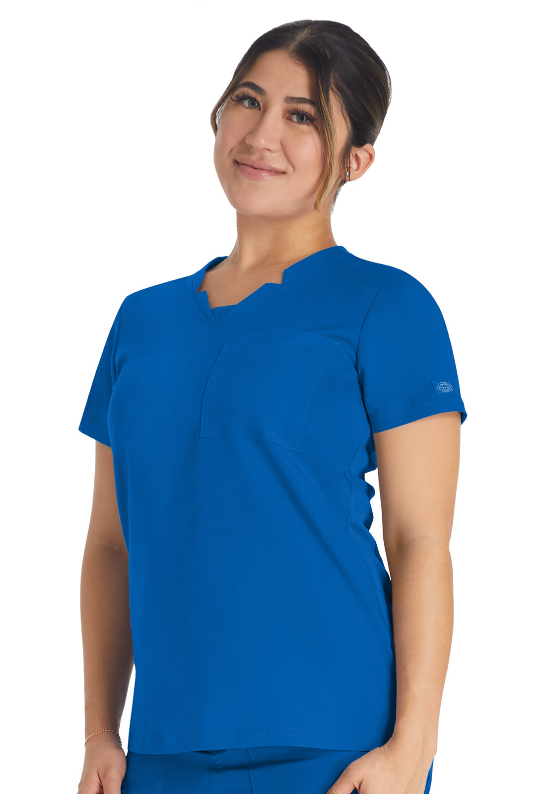 Balance DK671 Notched V-Neck Top Royal