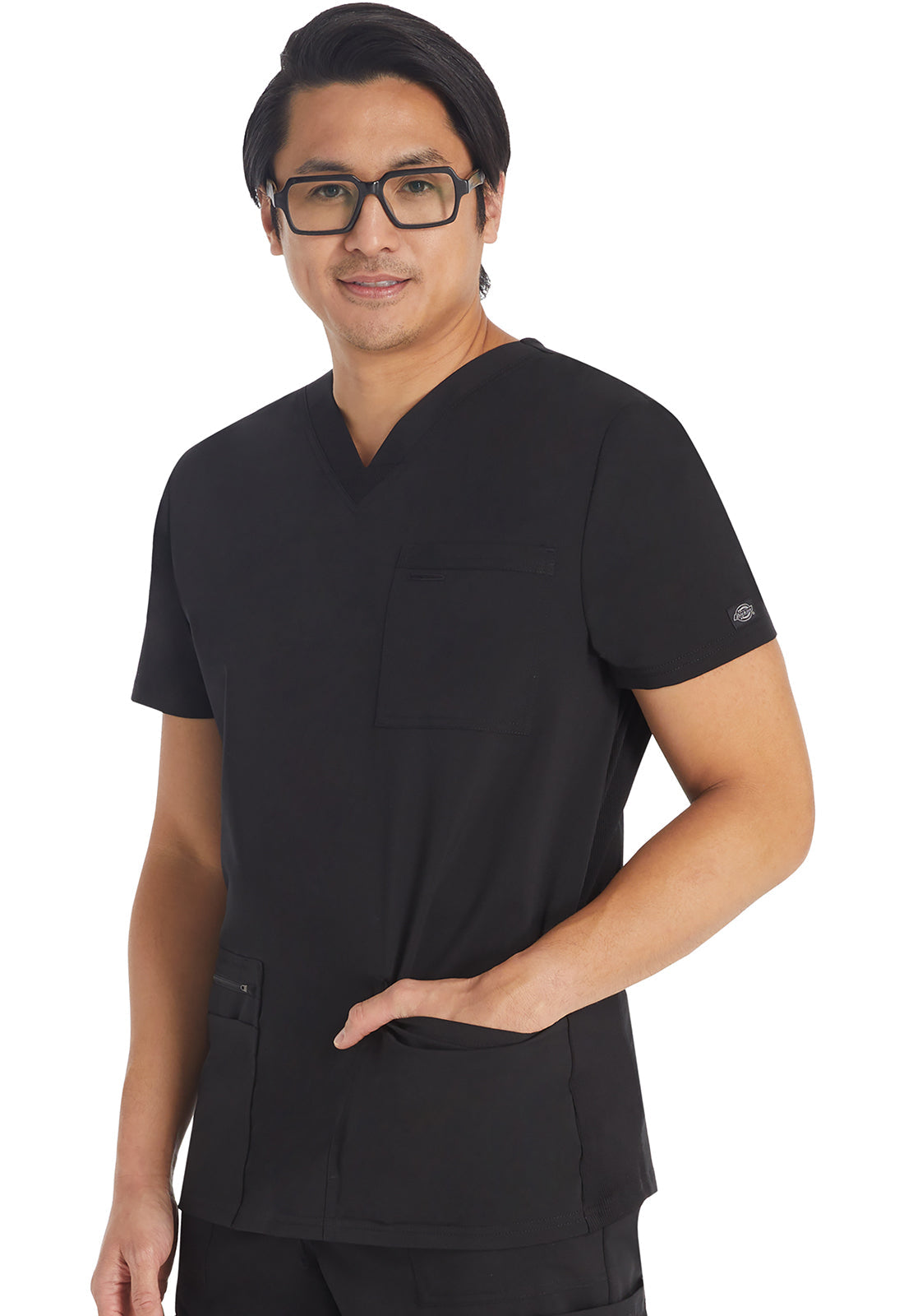 Balance DK672 Men's V-Neck Top Black
