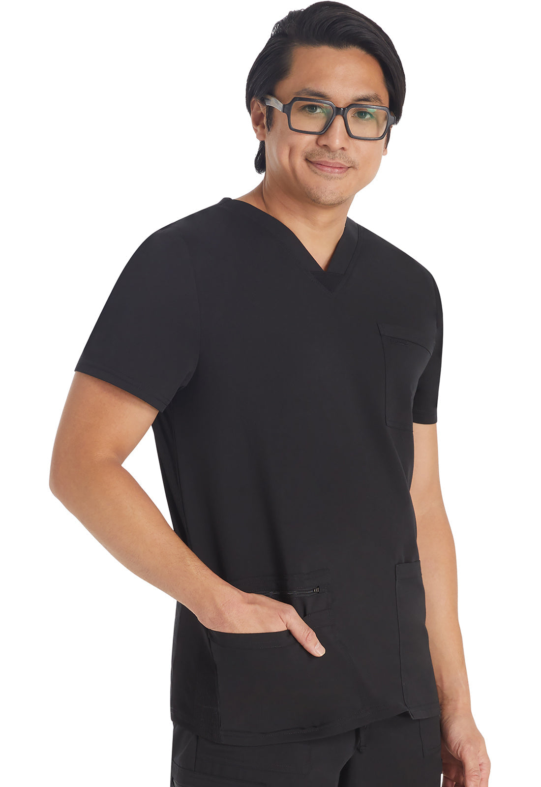 Balance DK672 Men's V-Neck Top Black