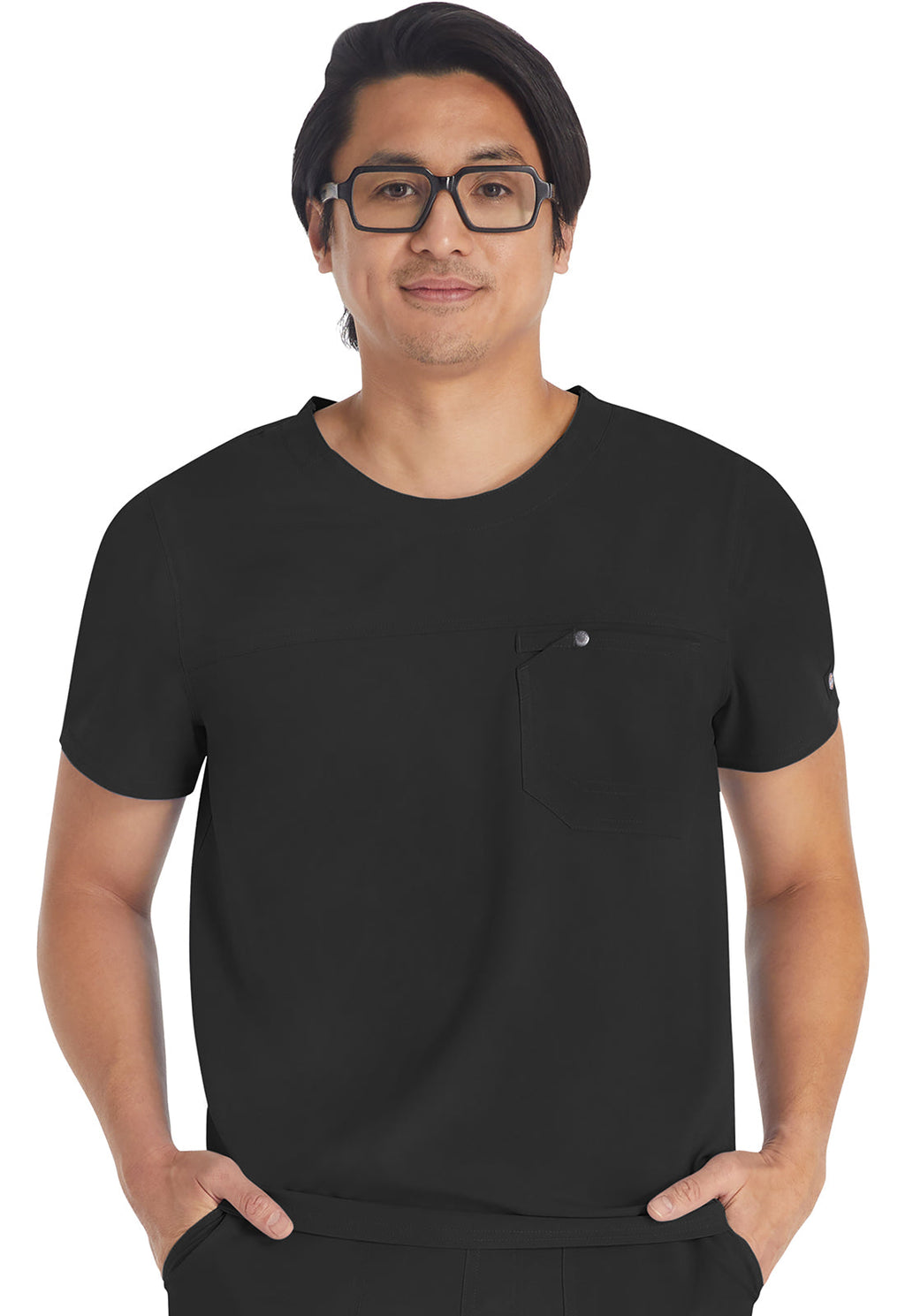 EDS NXT DK676 Men's Round Neck Top Black Model Image Front | Dickies