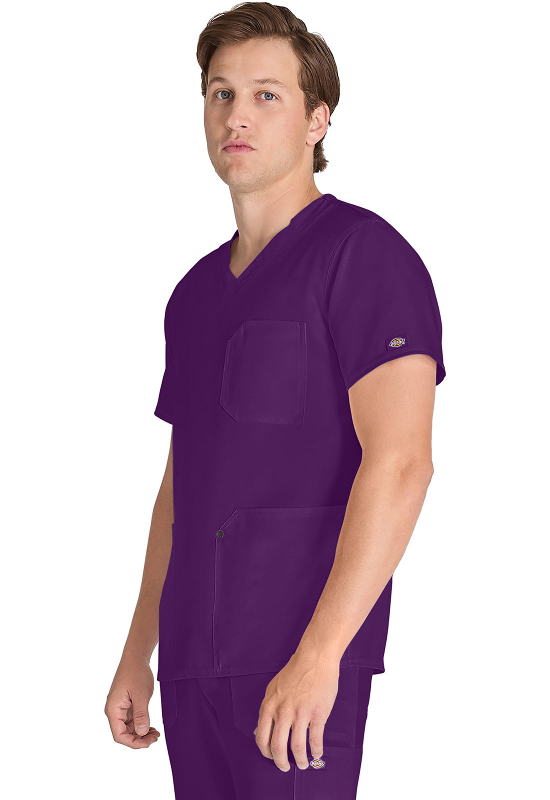 EDS NXT DK677 Men's V-neck Top Eggplant
