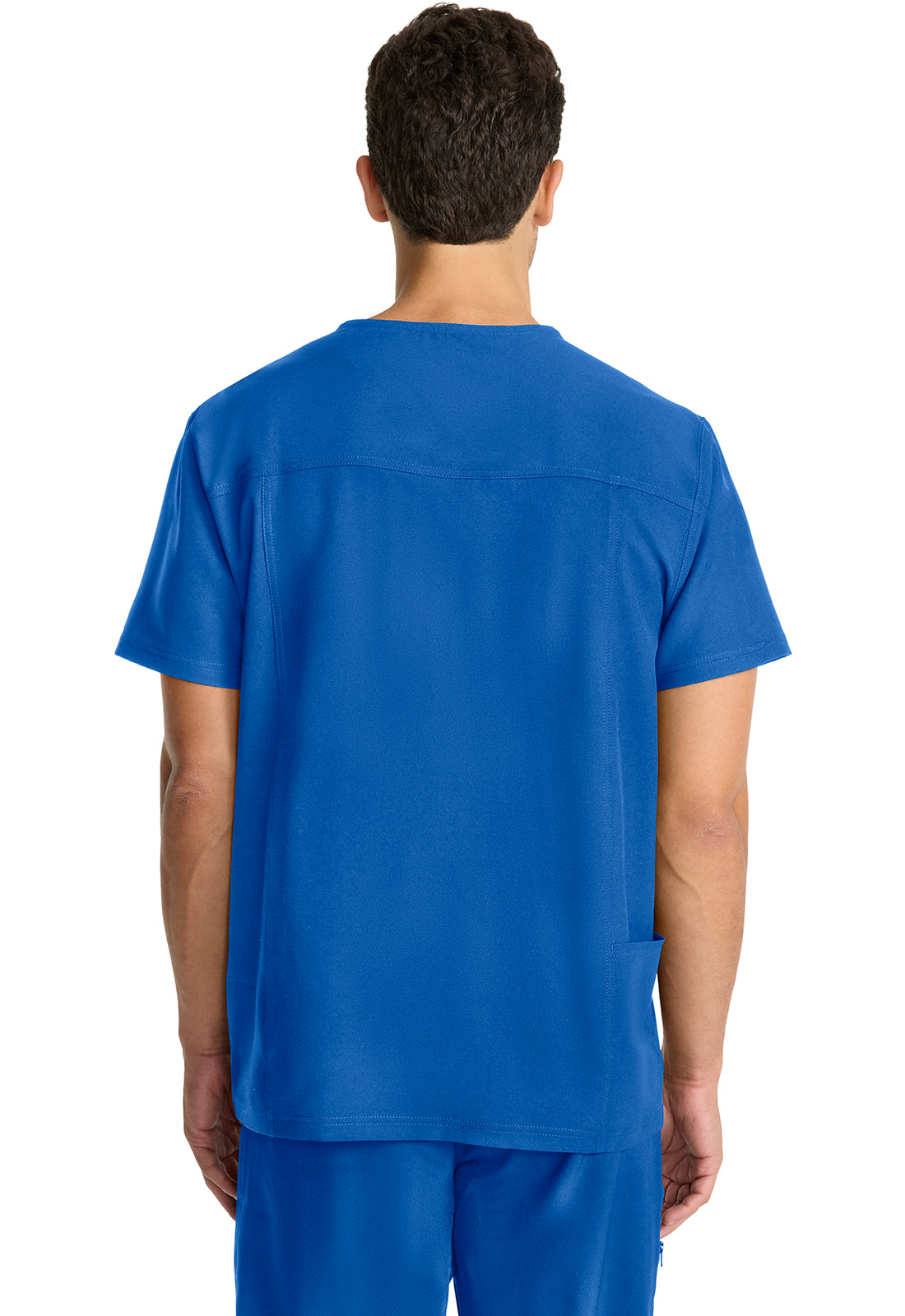 EDS NXT DK693 Men's Tuck-in V-neck Top Royal Model Image Back | Dickies