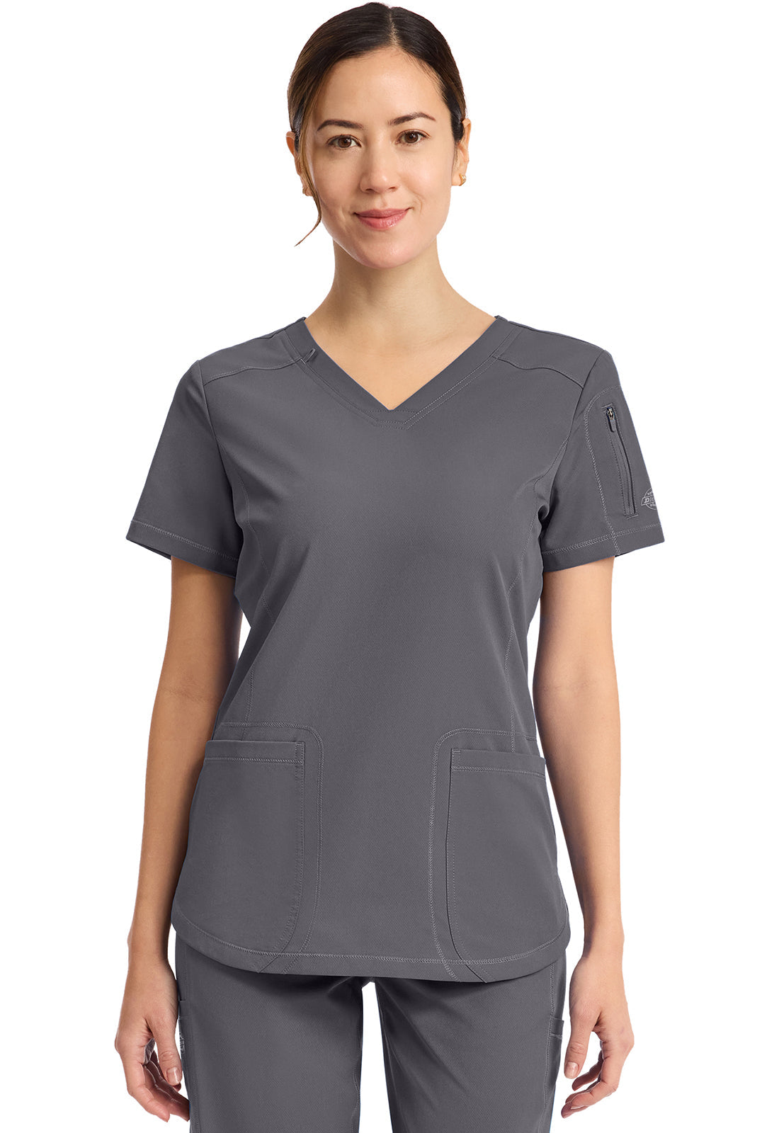 Dynamix DK730 V-Neck Top Pewter