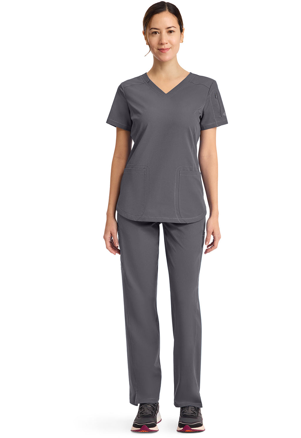 Dynamix DK730 V-Neck Top Pewter