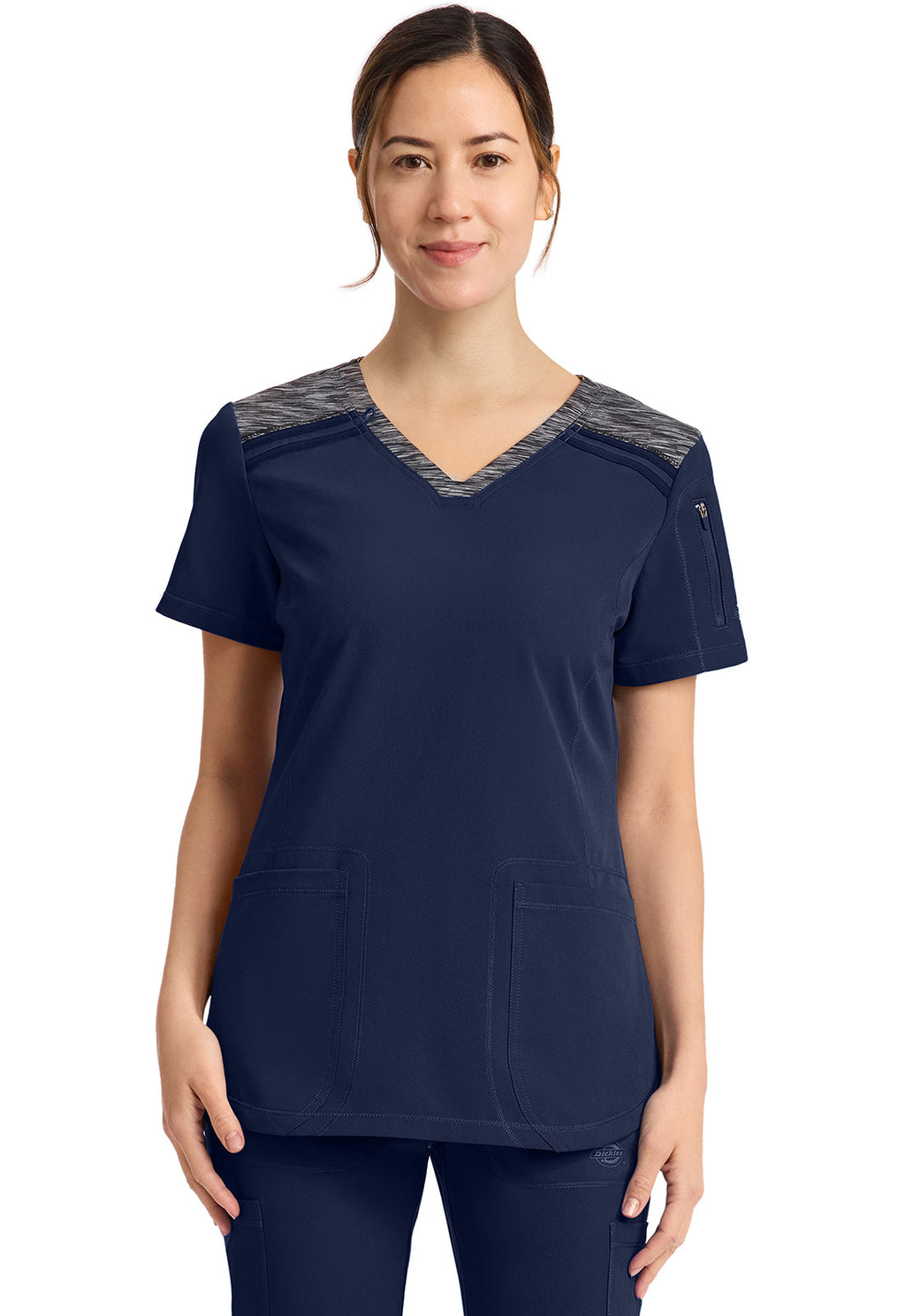 Dynamix DK740 V-Neck Top Navy