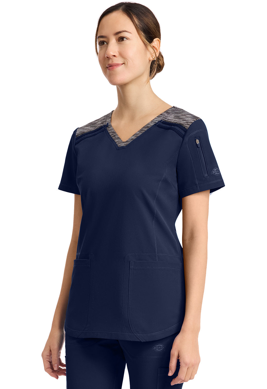 Dynamix DK740 V-Neck Top Navy