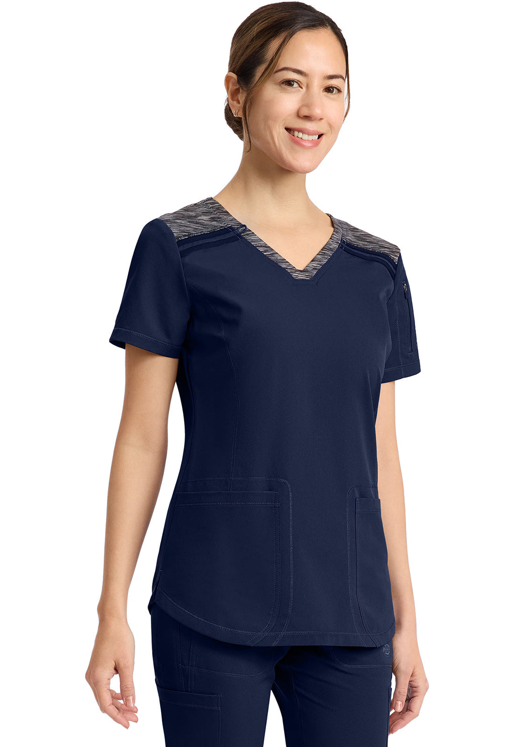Dynamix DK740 V-Neck Top Navy