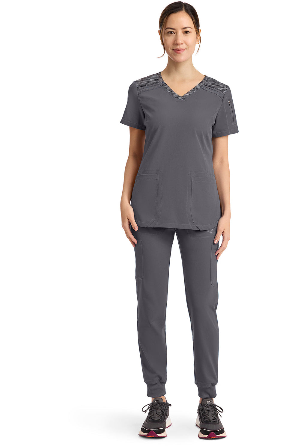 Dynamix DK740 V-Neck Top Pewter