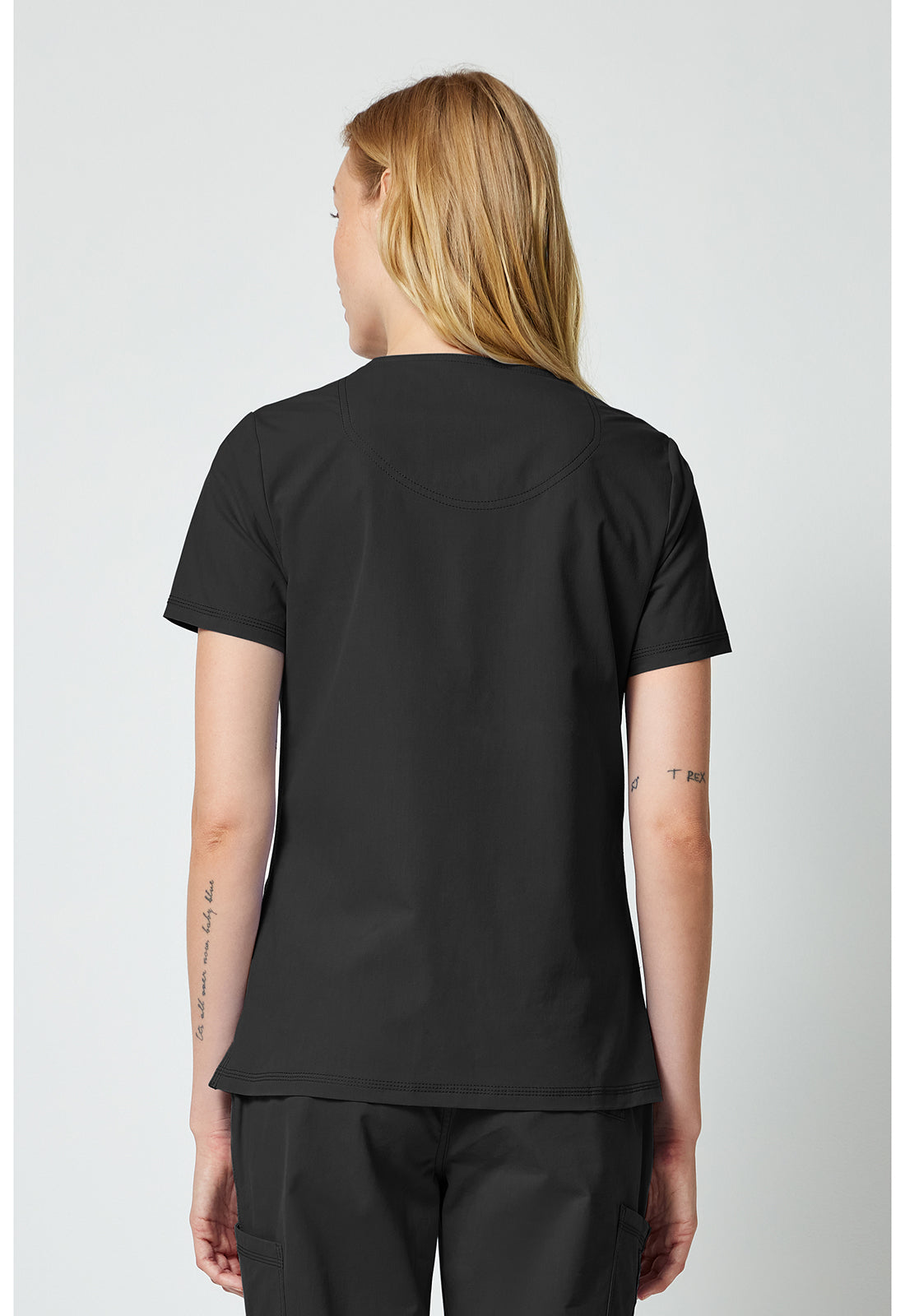 Forge DK856 Women's V-Neck Top Black