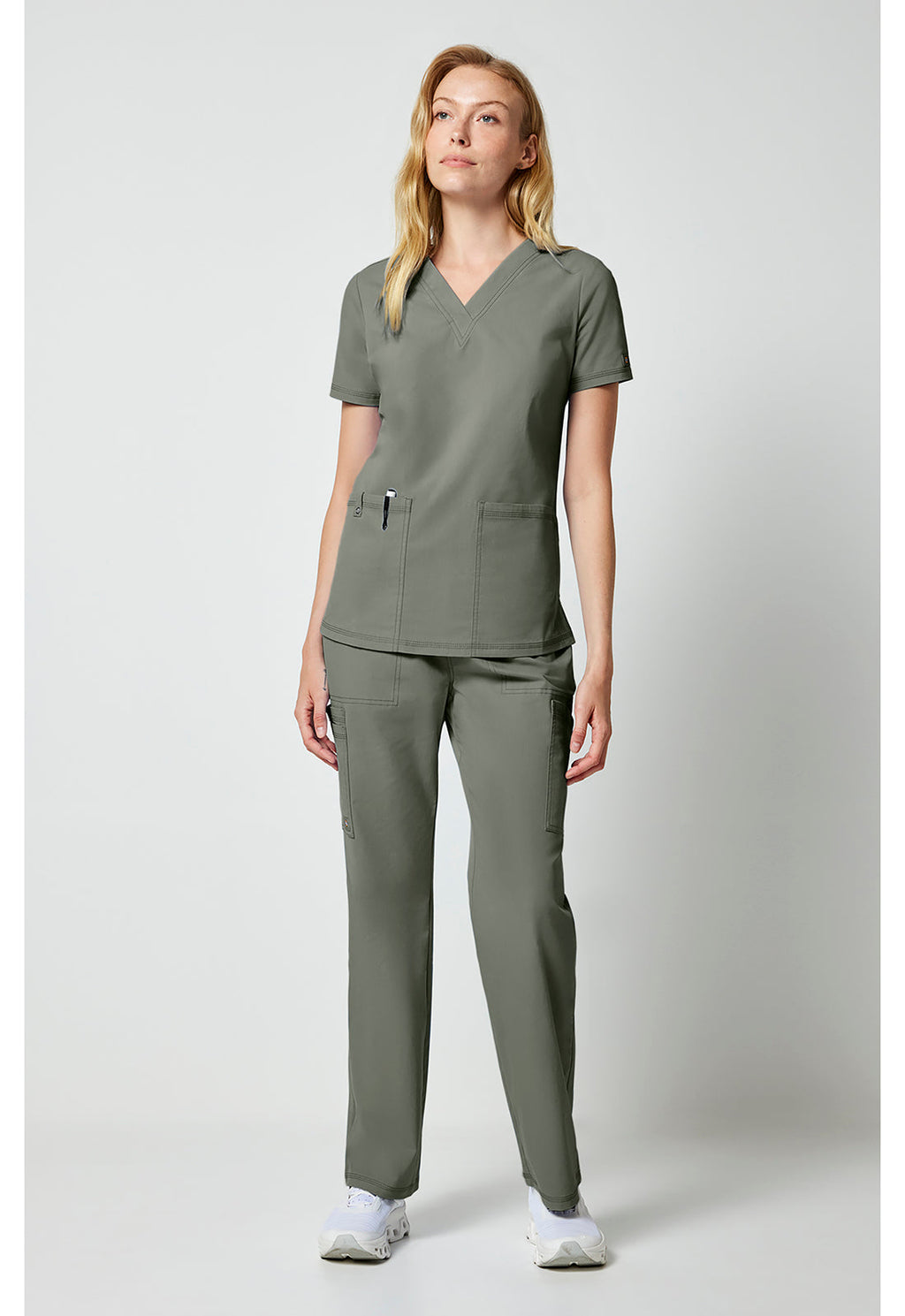 Forge DK856 Women's V-Neck Top Moonstone