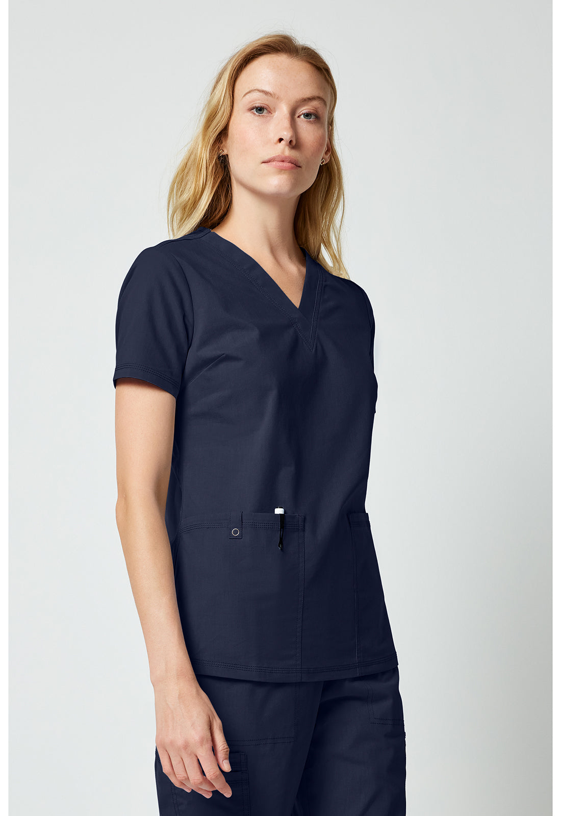 Forge DK856 Women's V-Neck Top Navy