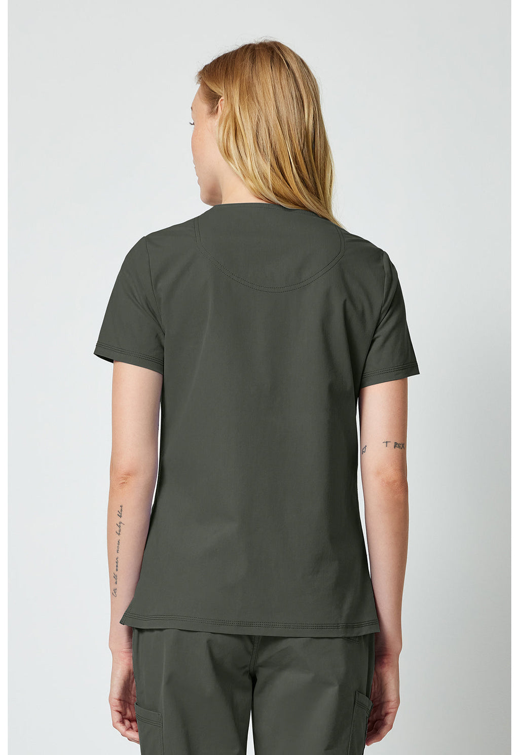 Forge DK856 Women's V-Neck Top Olive