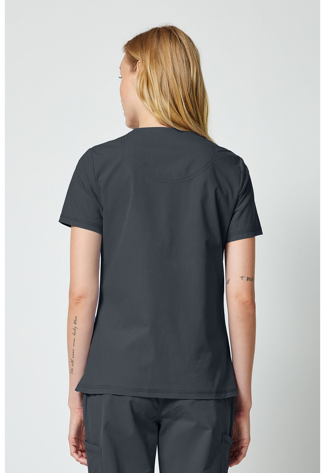 Forge DK856 Women's V-Neck Top Pewter