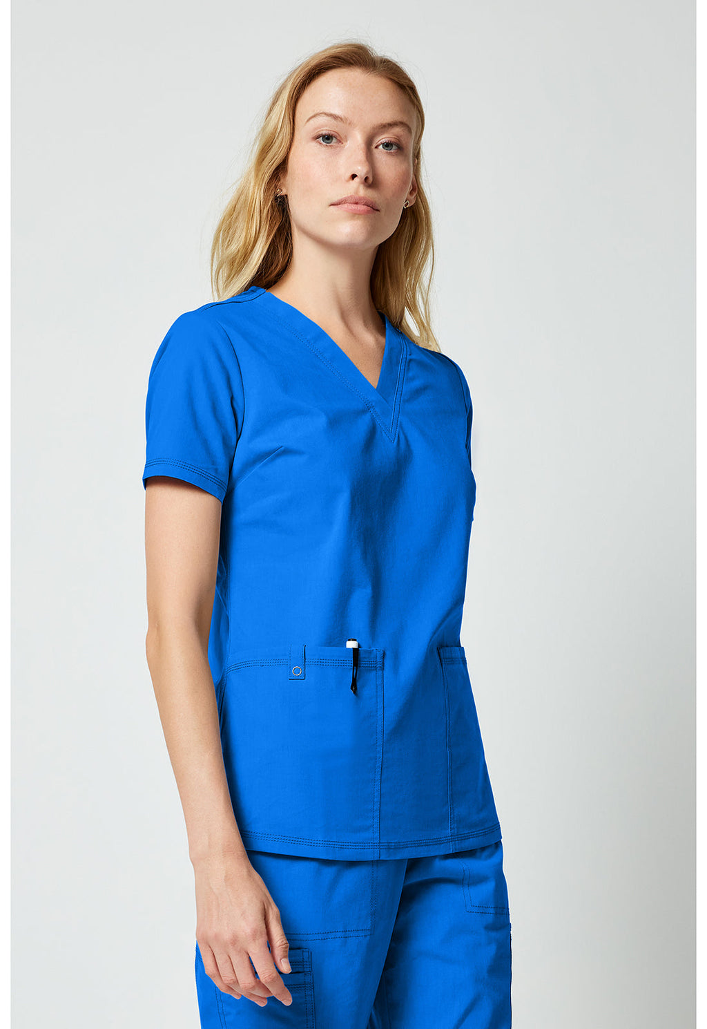 Forge DK856 Women's V-Neck Top Royal