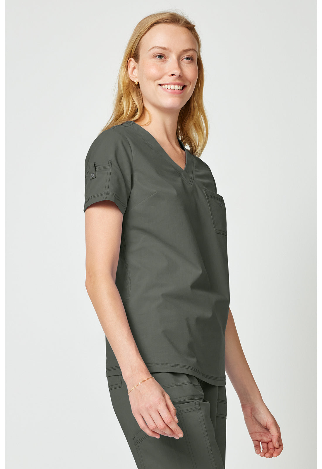 Forge DK857 Women's Tuck In Top Olive