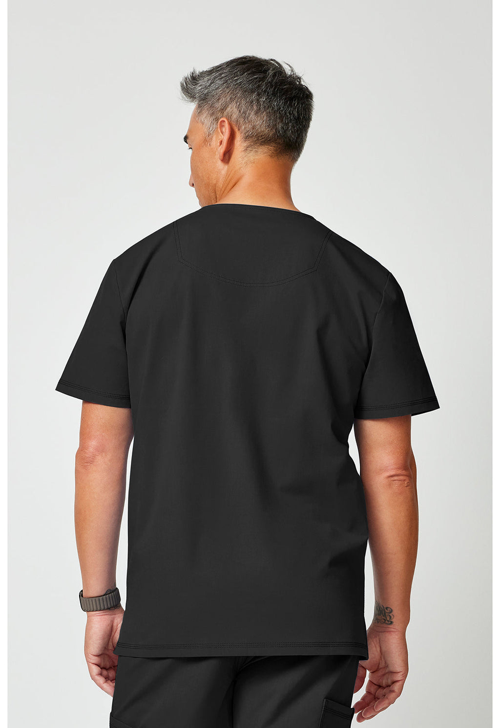 Forge DK859 Men's V-Neck Top Black