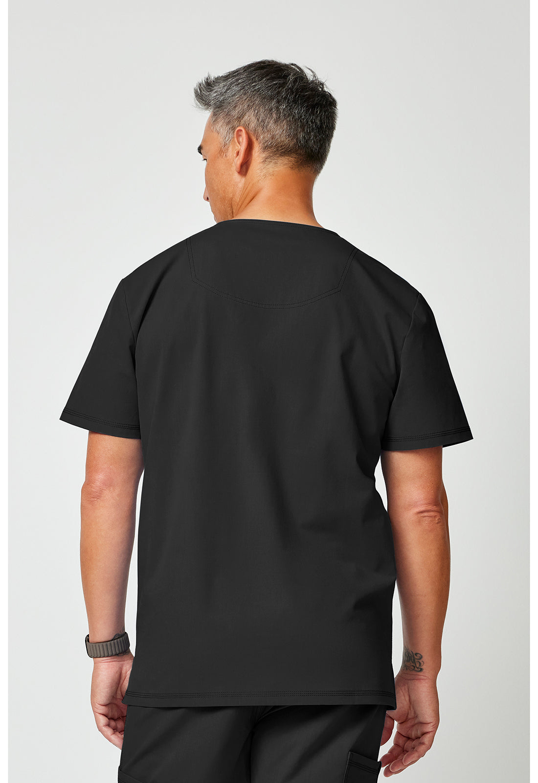 Forge DK859 Men's V-Neck Top Black