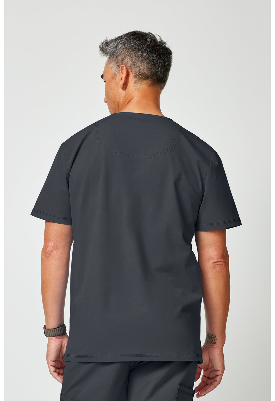 Forge DK859 Men's V-Neck Top Pewter