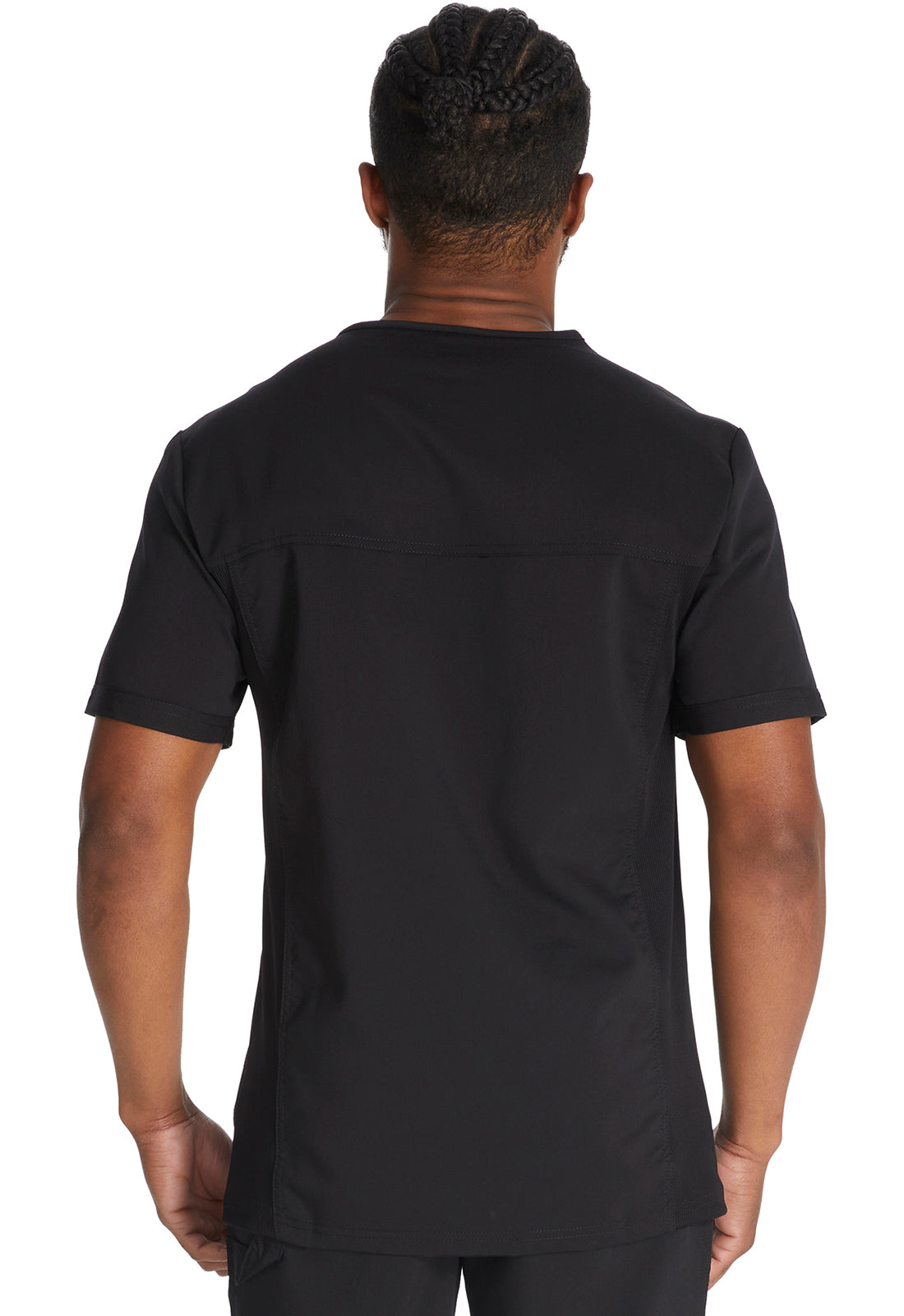 Balance DK865 Men's Tuckable V-Neck Scrub Top Black