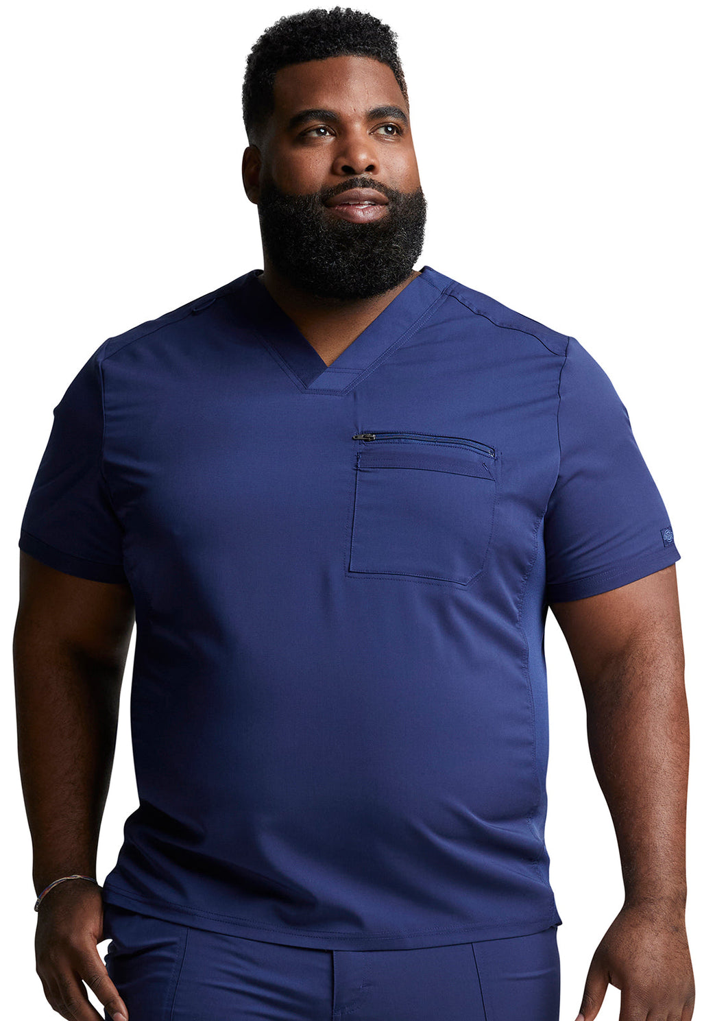 Balance DK865 Men's Tuckable V-Neck Scrub Top Navy