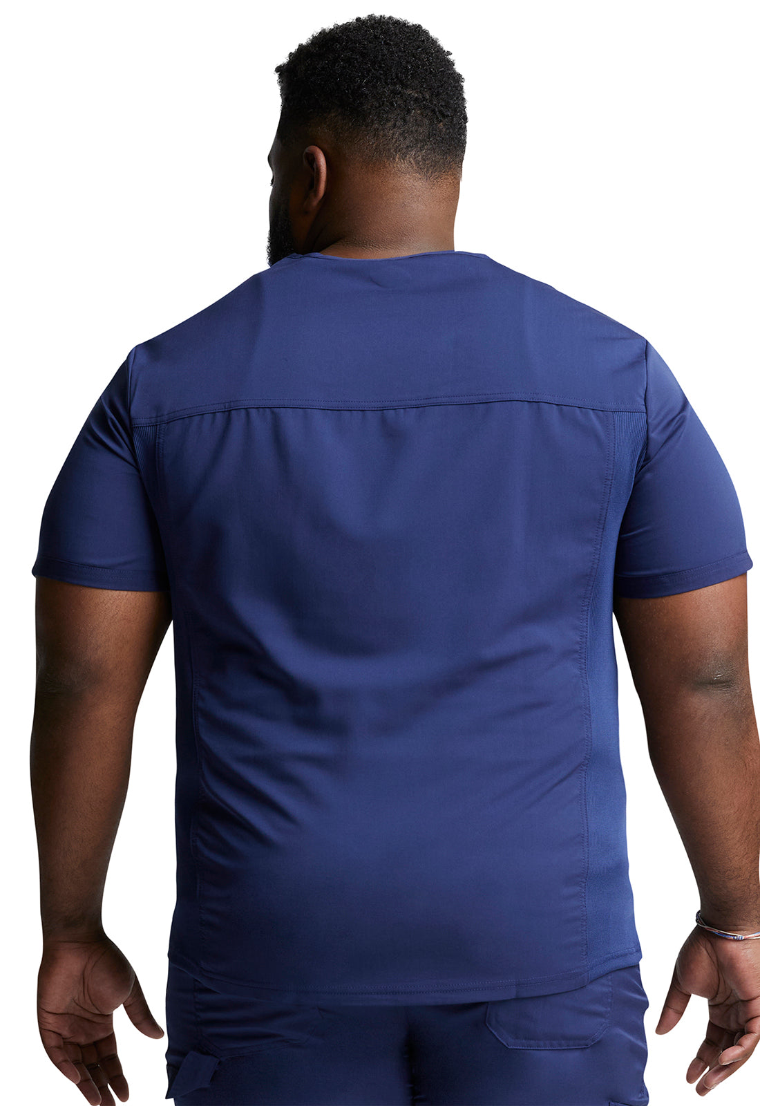 Balance DK865 Men's Tuckable V-Neck Scrub Top Navy