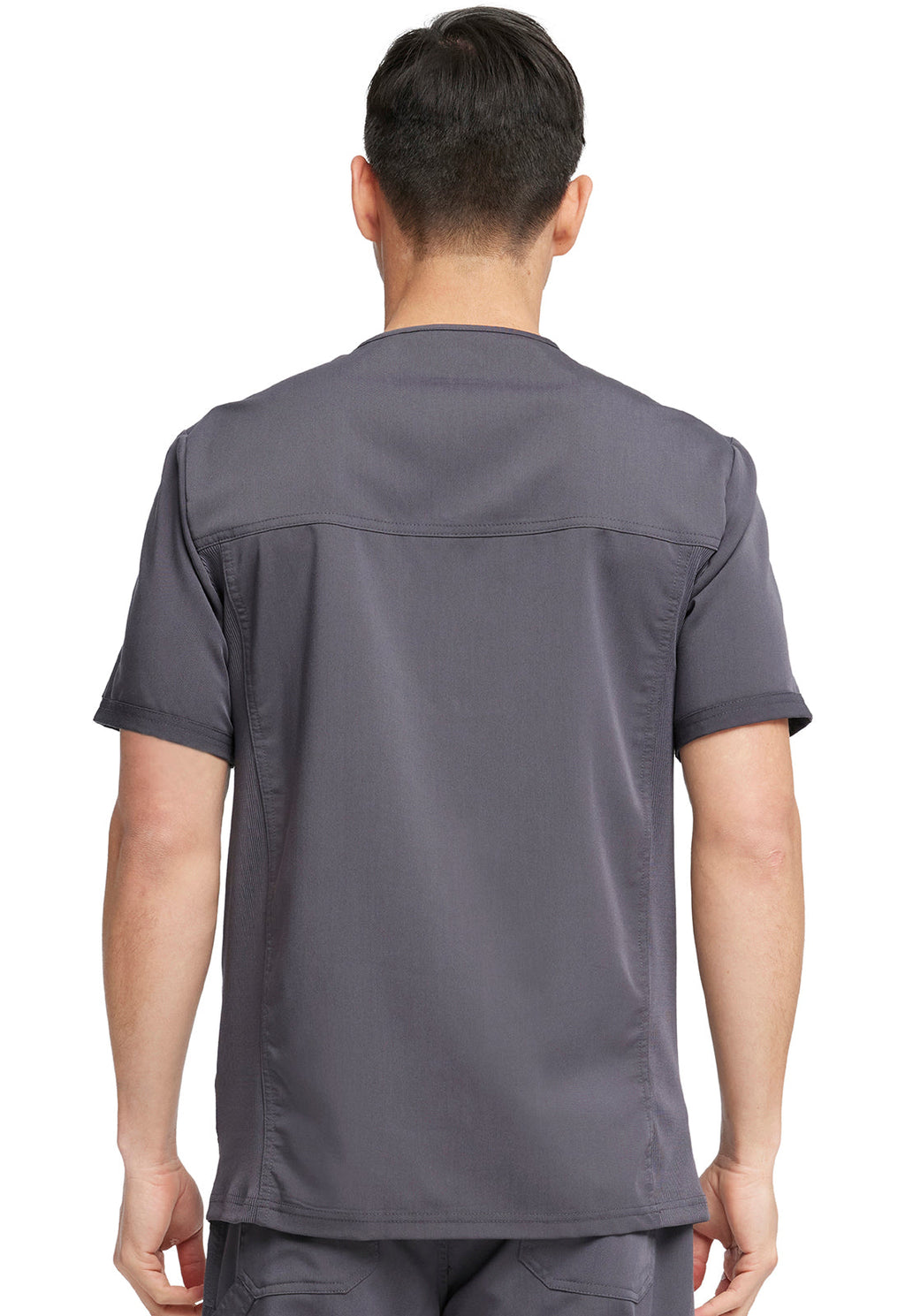 Balance DK865 Men's Tuckable V-Neck Scrub Top Pewter