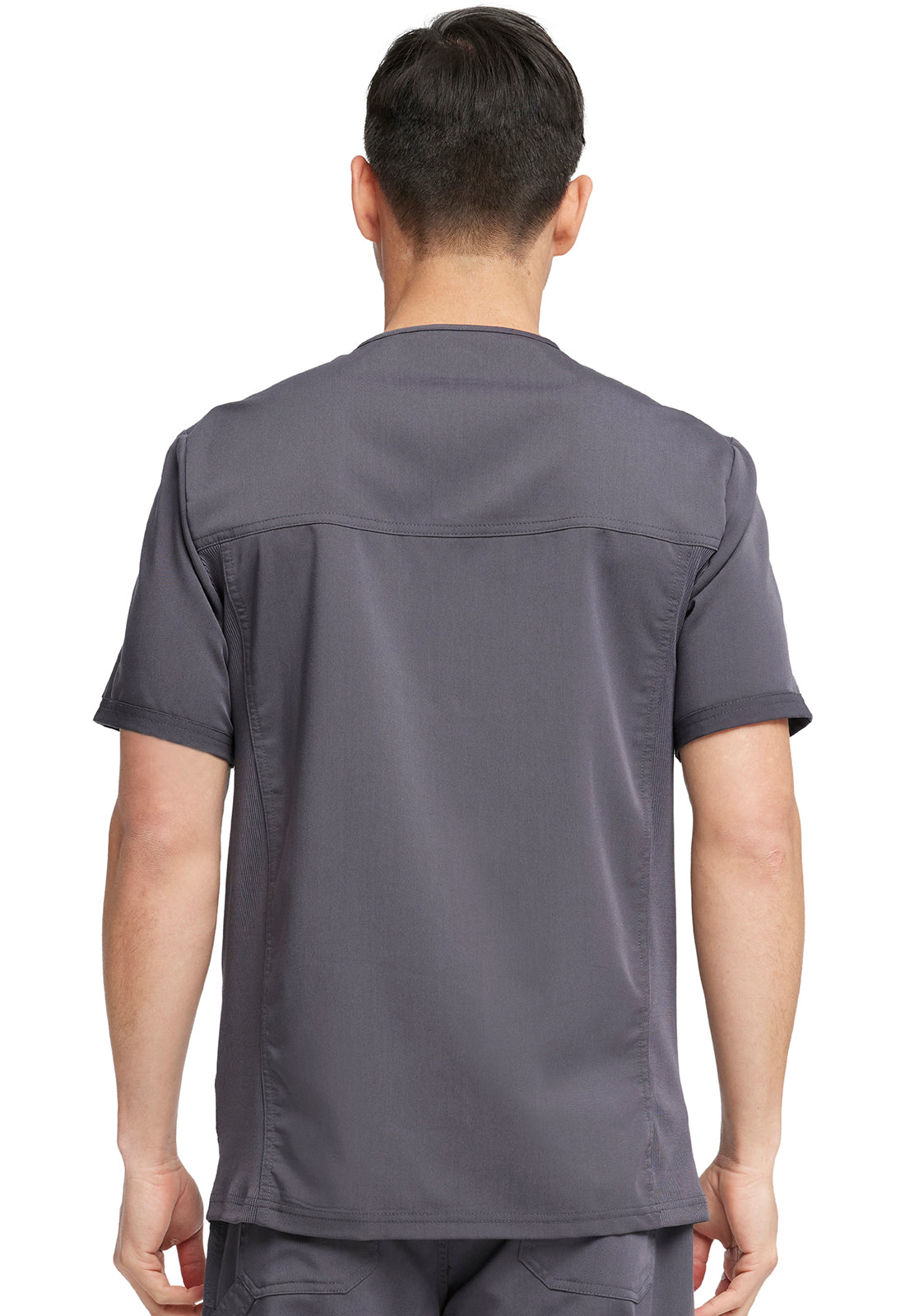 Balance DK865 Men's Tuckable V-Neck Scrub Top Pewter