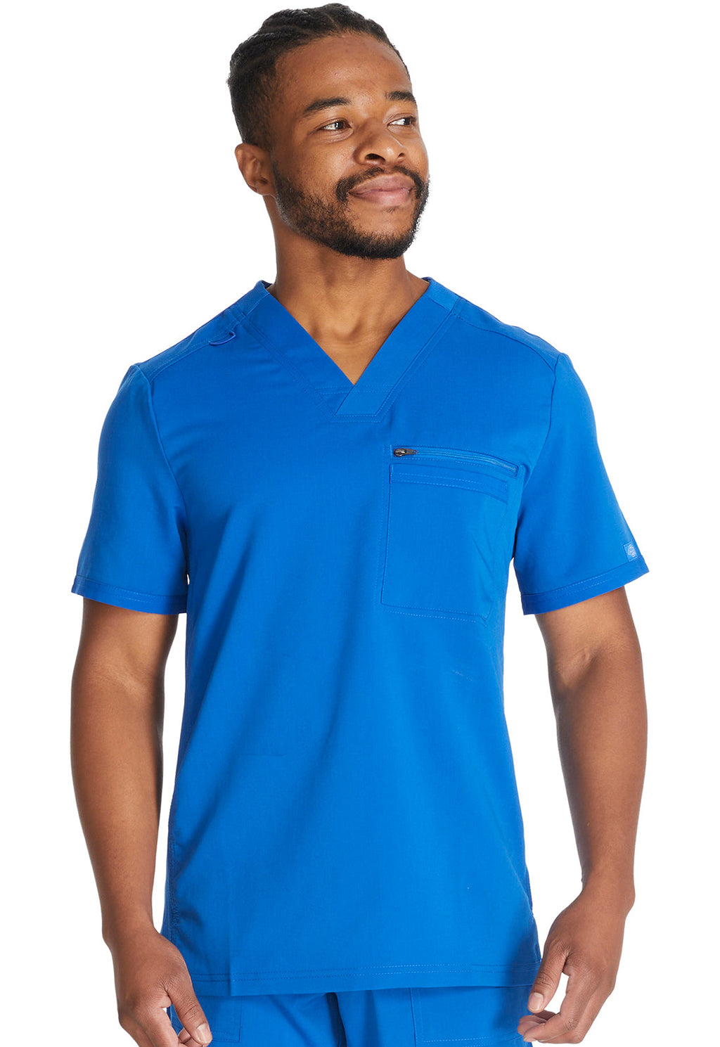 Balance DK865 Men's Tuckable V-Neck Scrub Top Royal