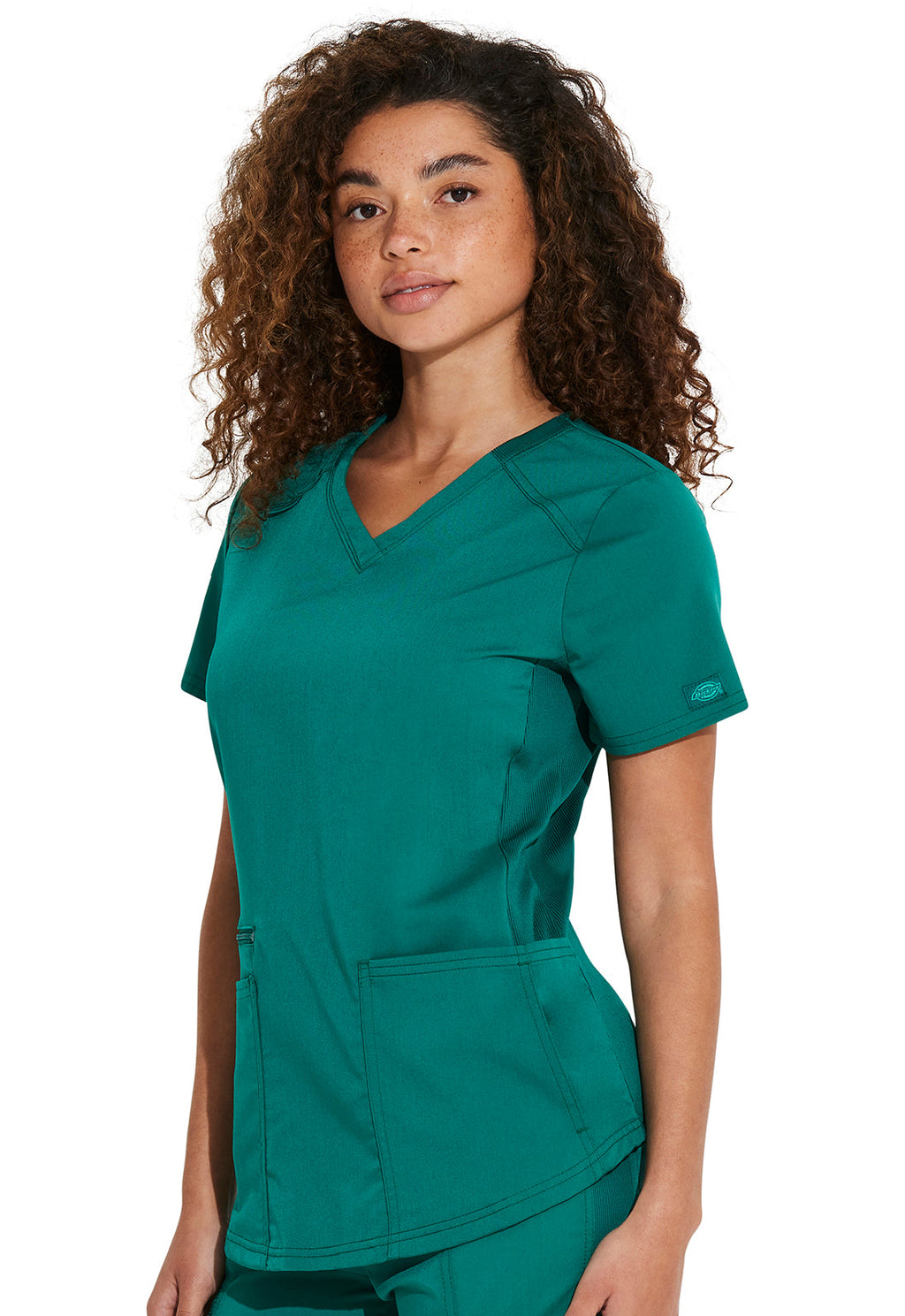 Balance DK875 Women's V-Neck Scrub Top Hunter Green