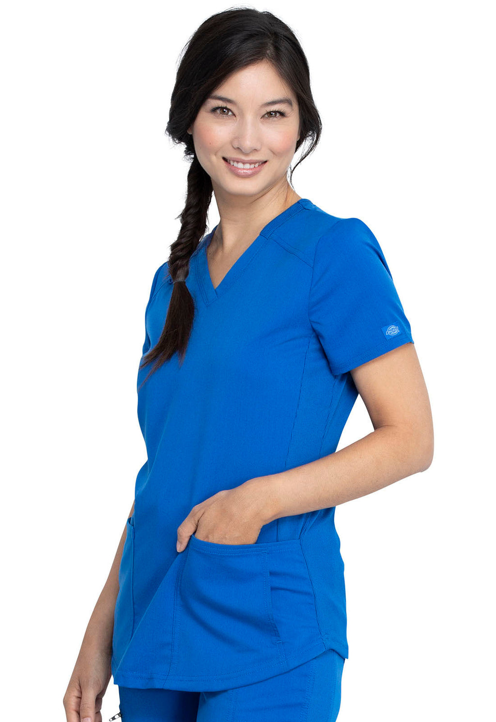 Balance DK875 Women's V-Neck Scrub Top Royal