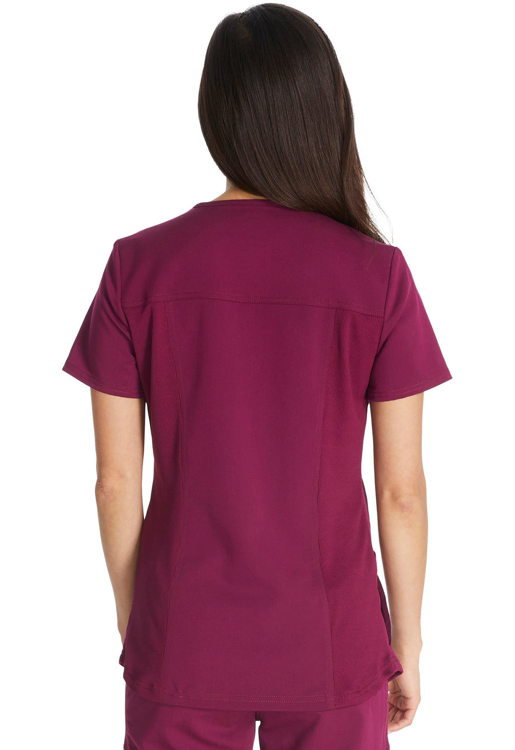 Balance DK875 Women's V-Neck Scrub Top Wine