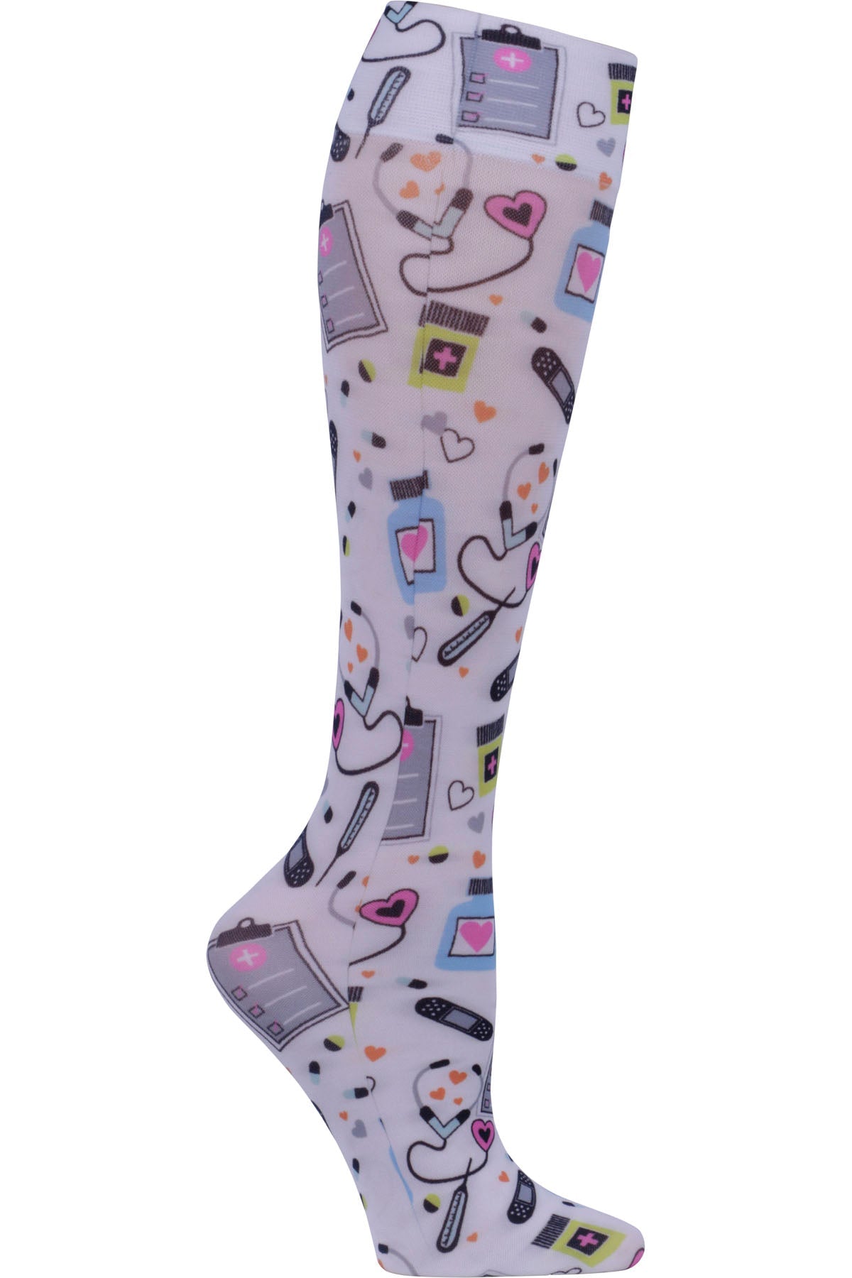 Legwear FASHIONSUPPOR Women's Knee High 8-15 mmHg Compression Sock We Love Caregivers