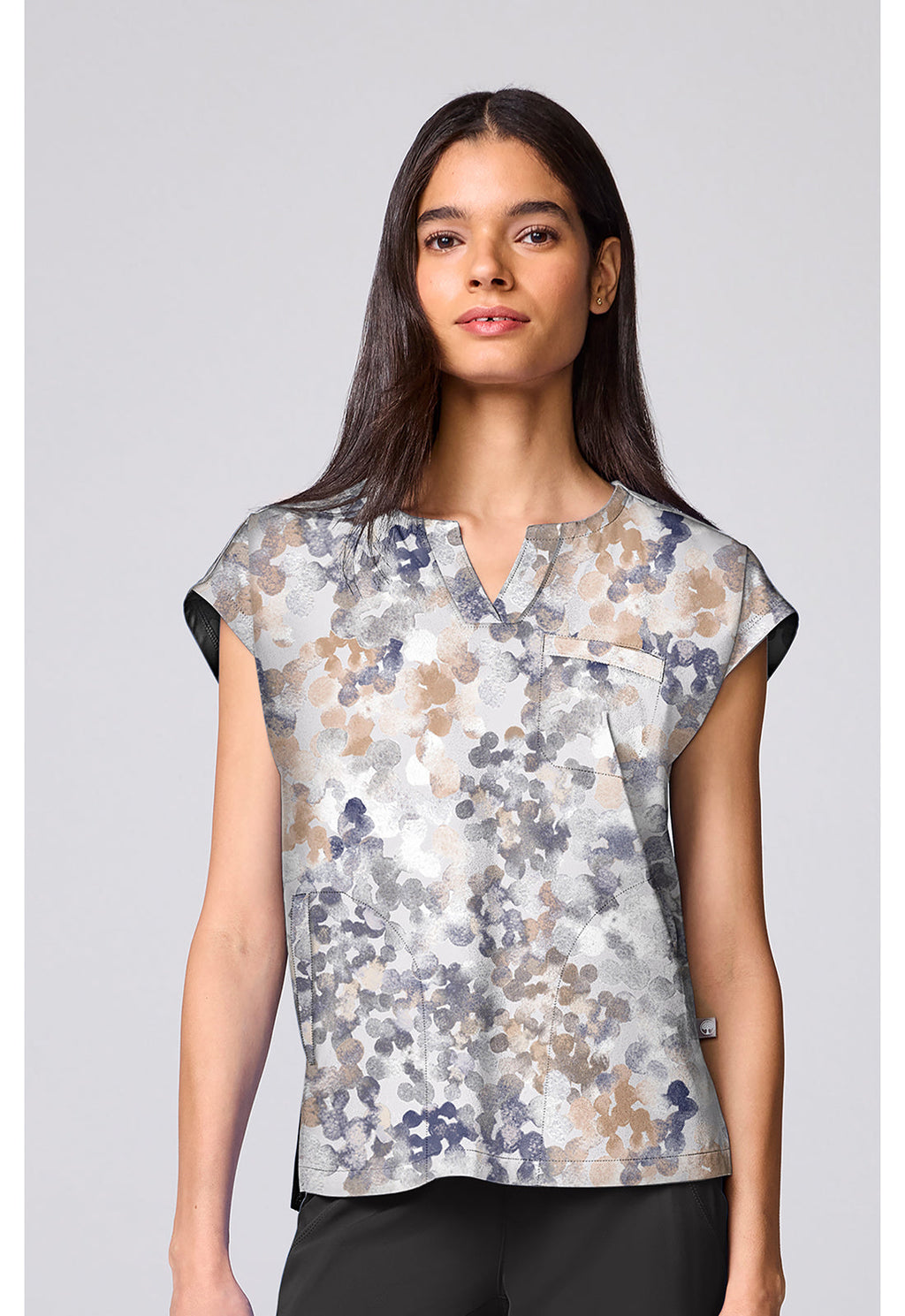 HH Prints HH00020 Women's Millie Scrub Top Drops Of Dew