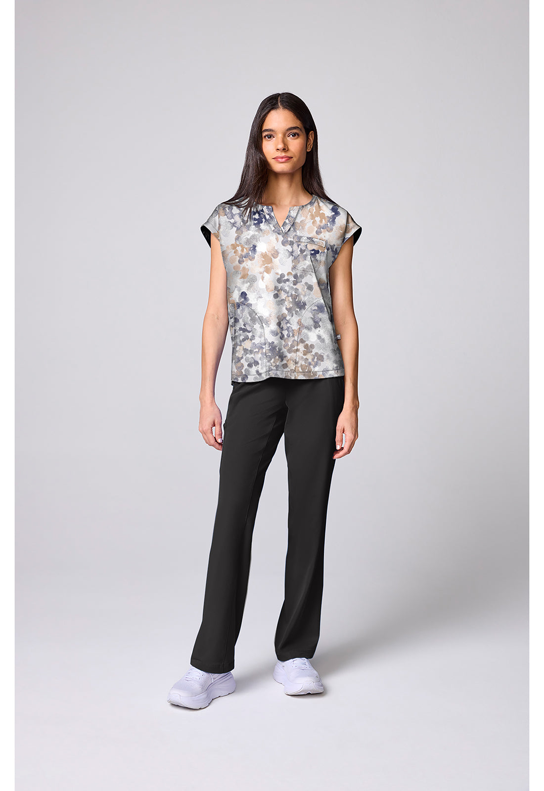 HH Prints HH00020 Women's Millie Scrub Top Drops Of Dew