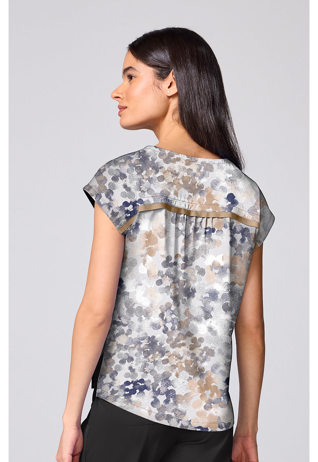 HH Prints HH00020 Women's Millie Scrub Top Drops Of Dew