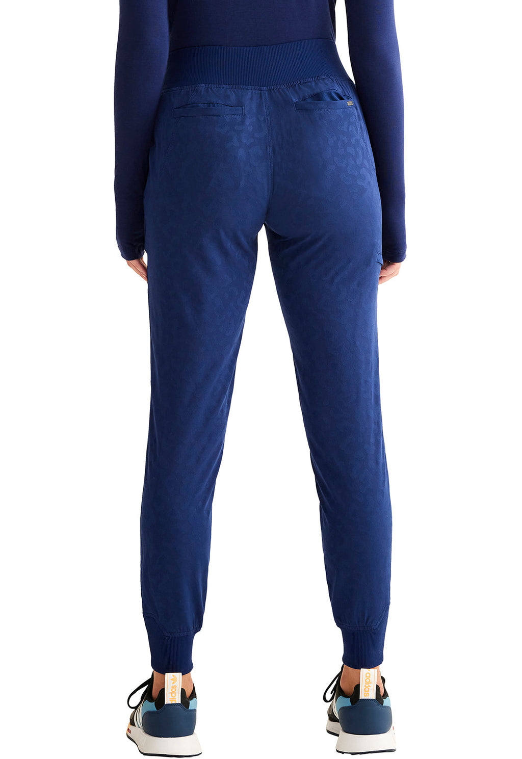 Purple Label Jacquard HH003 Women's Trinity Scrub Joggers Navy