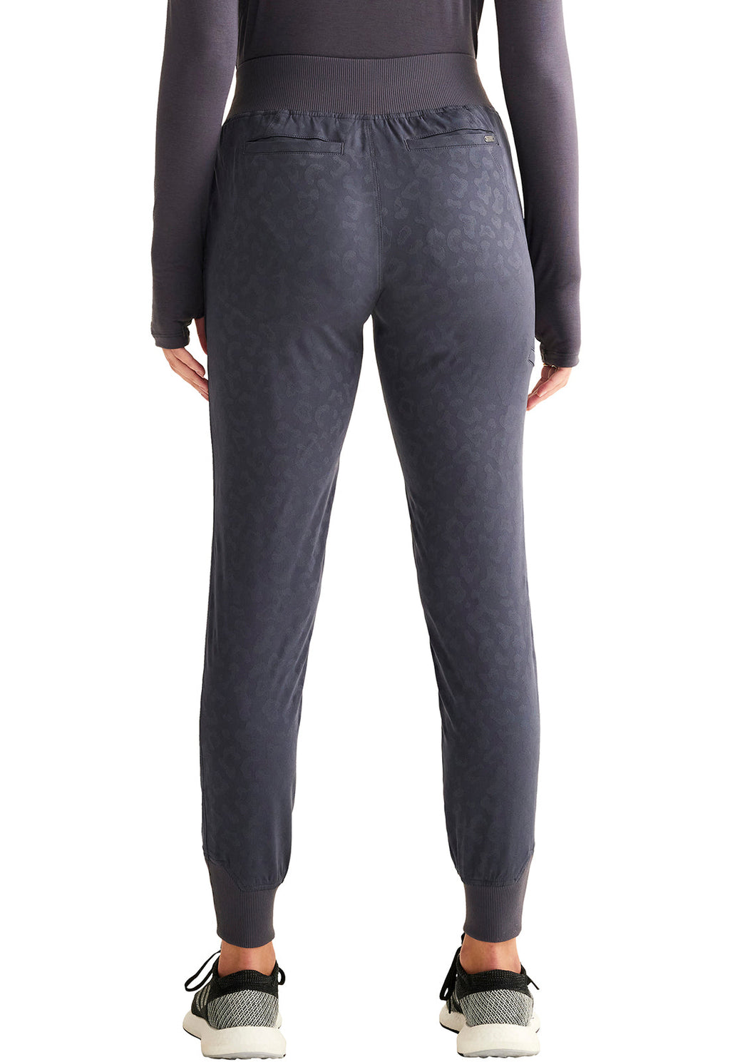 Purple Label Jacquard HH003 Women's Trinity Scrub Joggers Pewter