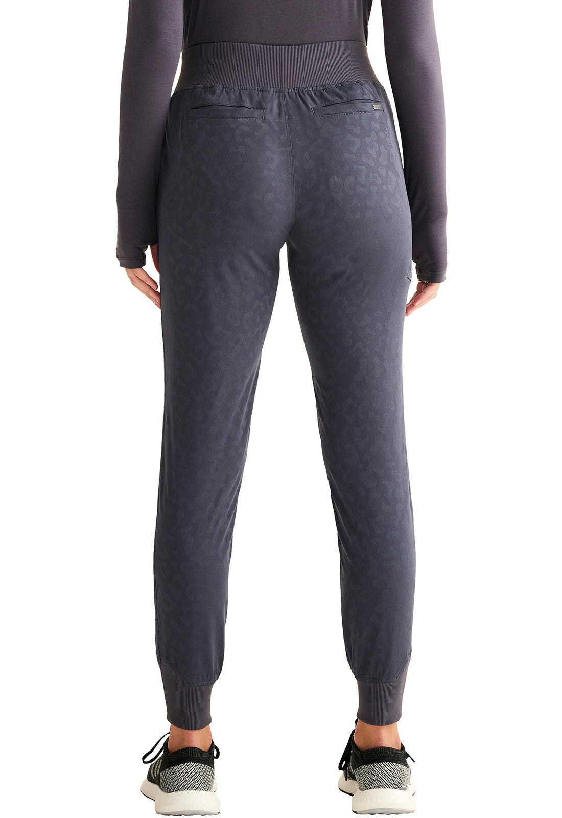 Purple Label Jacquard HH003 Women's Trinity Scrub Joggers Pewter