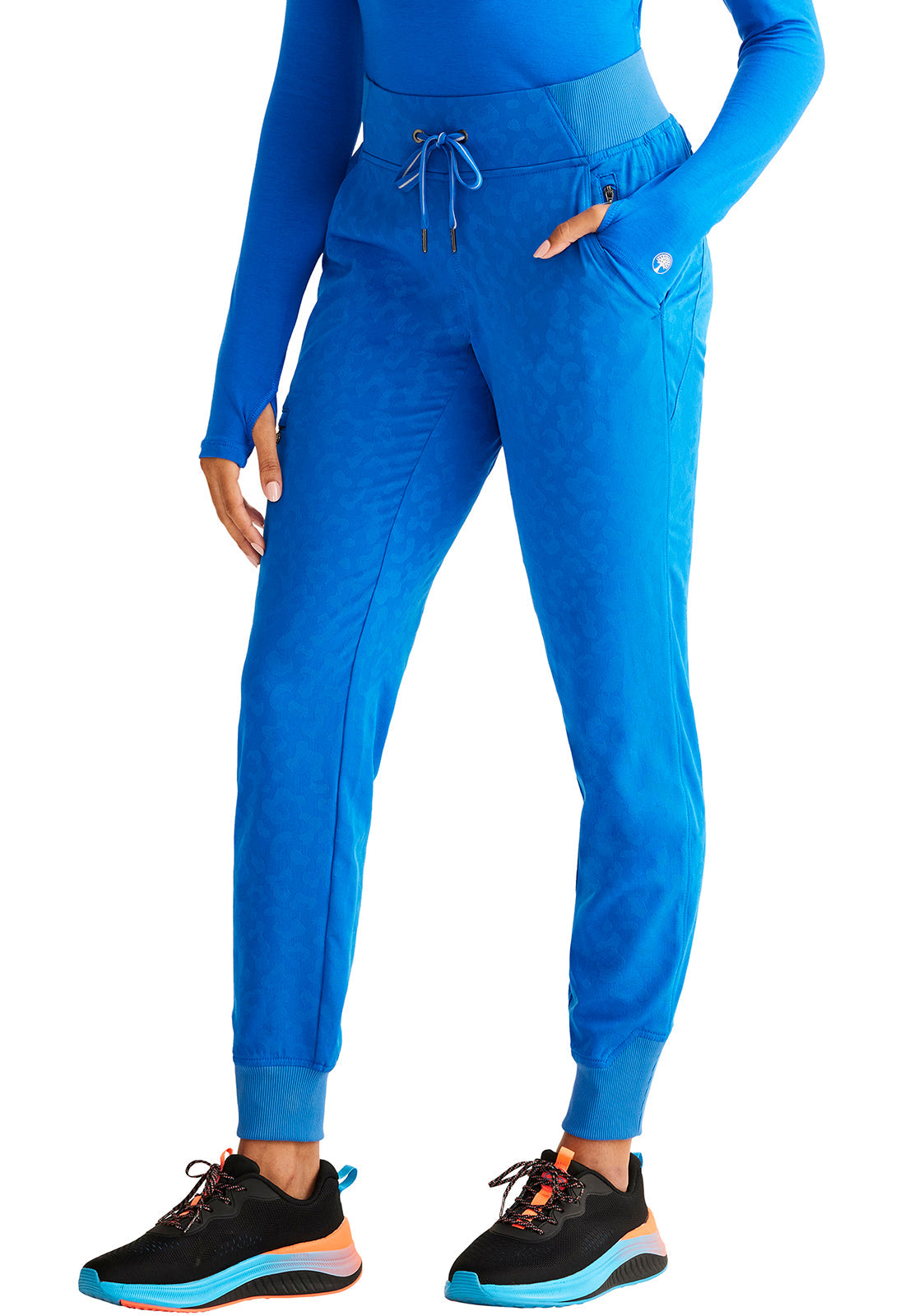 Purple Label Jacquard HH003 Women's Trinity Scrub Joggers Royal