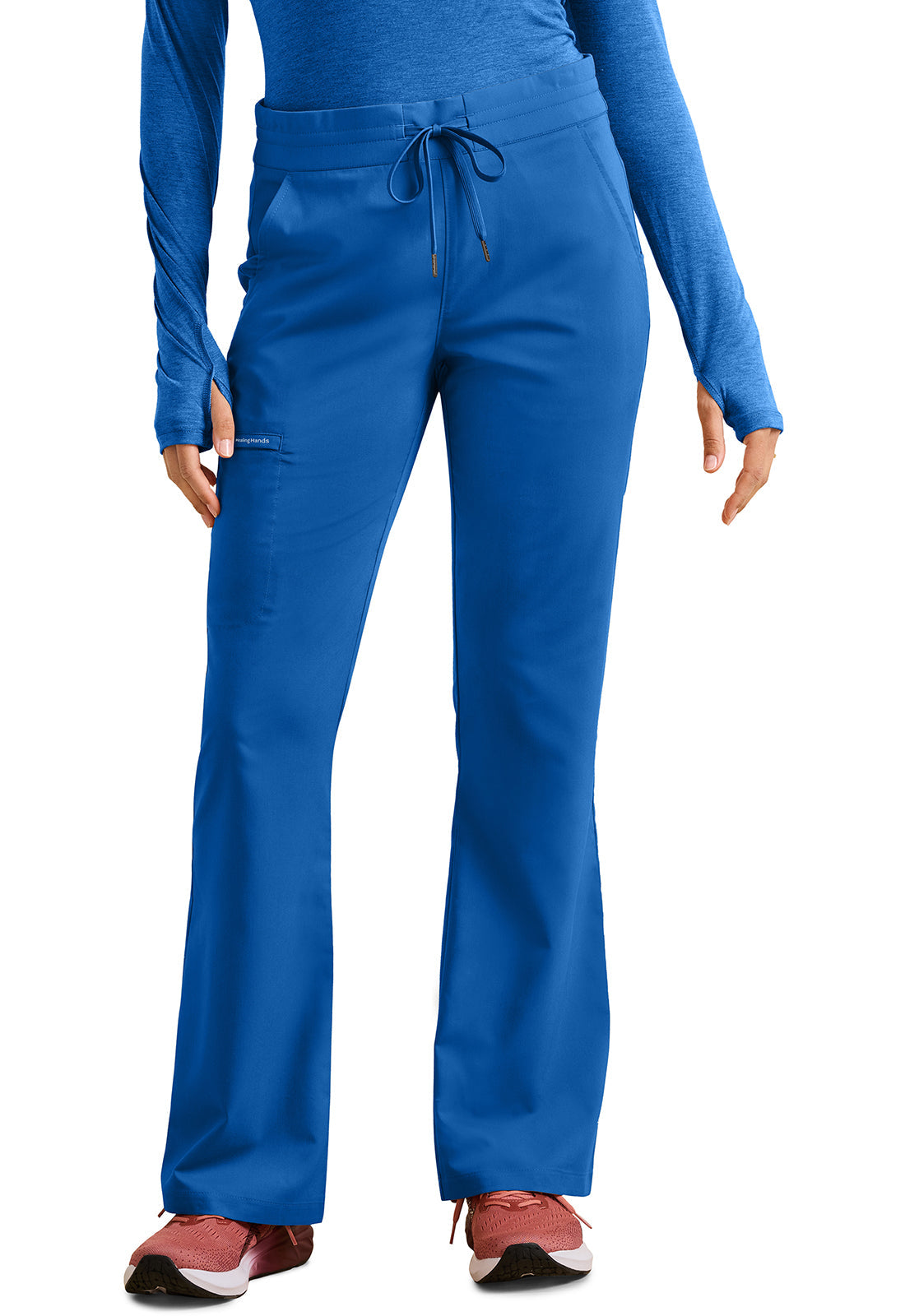 HH Purple Label HH008 Tessa Mid Rise Drawstring Boot Cut Pants Royal