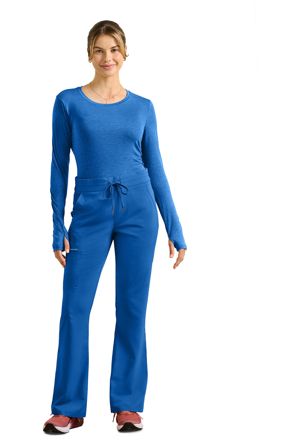 HH Purple Label HH008 Tessa Mid Rise Drawstring Boot Cut Pants Royal