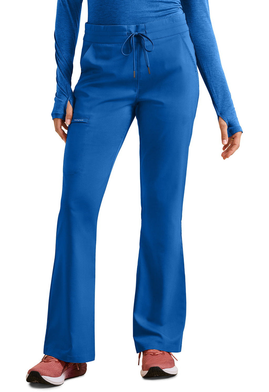 HH Purple Label HH008 Tessa Mid Rise Drawstring Boot Cut Pants Royal