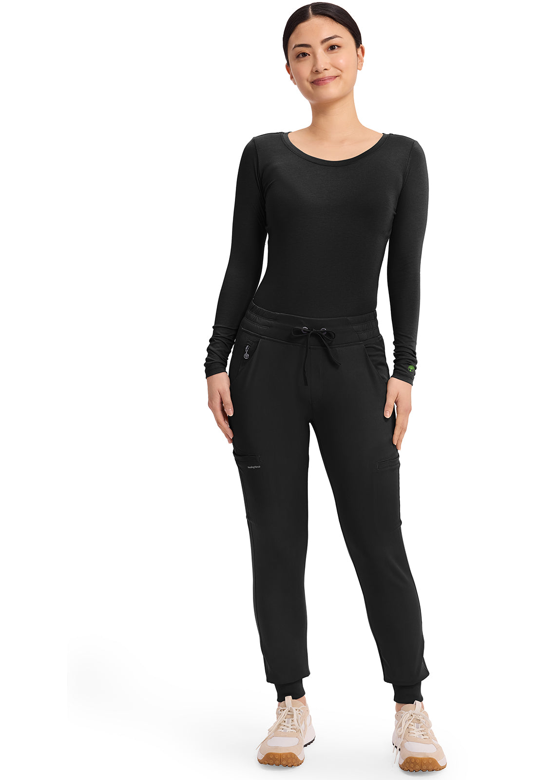 HH Works HH050 Women's Rhea Jogger Scrub Pants Black