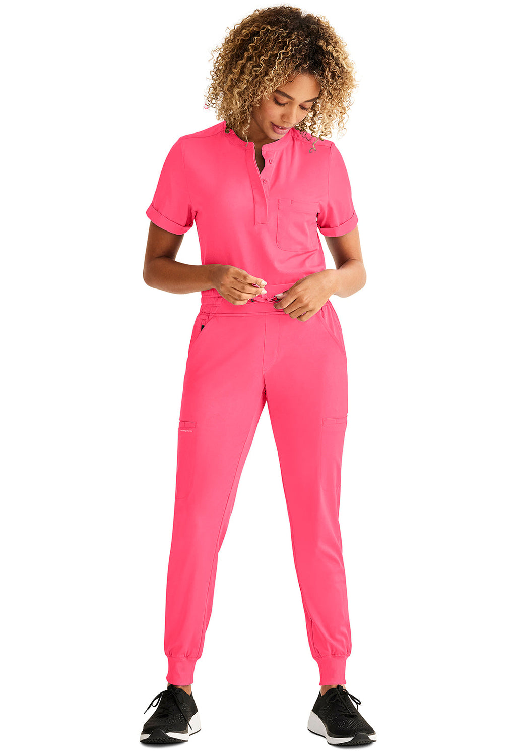 HH Works HH050 Women's Rhea Jogger Scrub Pants Carnation Pink