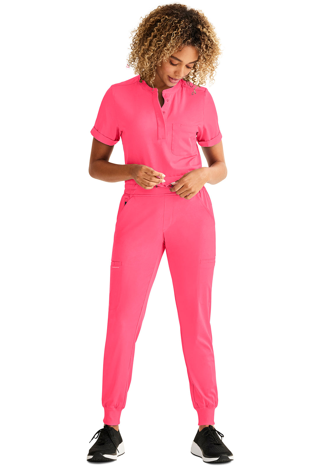 HH Works HH050 Women's Rhea Jogger Scrub Pants Carnation Pink