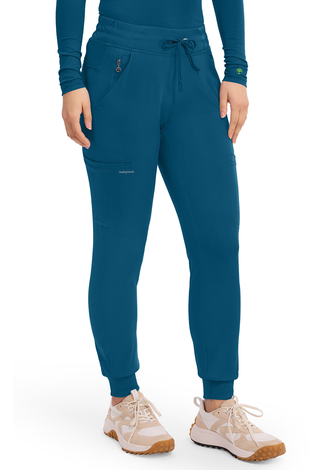HH Works HH050 Women's Rhea Jogger Scrub Pants Caribbean