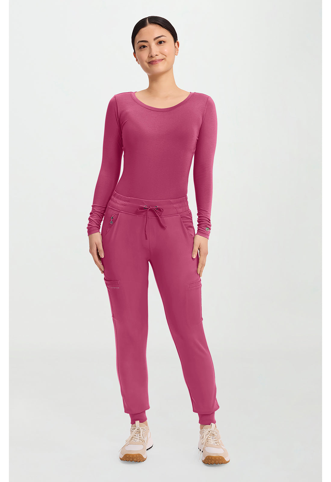 HH Works HH050 Women's Rhea Jogger Scrub Pants Cherry Wine